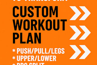 create workout plan to help you build muscle or lose fat