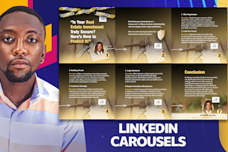 design attractive linkedin carousels for your brand