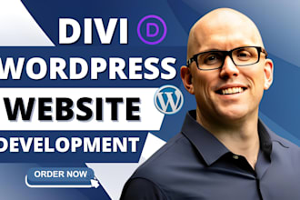 build divi wordpress website, divi website design or redesign with divi theme