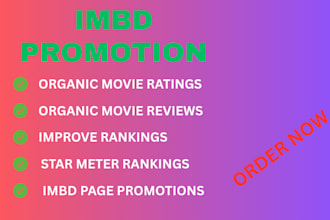 promote your imdb starmeter rank imdb page imbd movie imdb profile review rating
