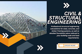 structural calculation steel concrete timber framing structure foundation plan