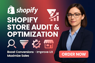 audit, fix and optimize your shopify store for speed, SEO and more sales
