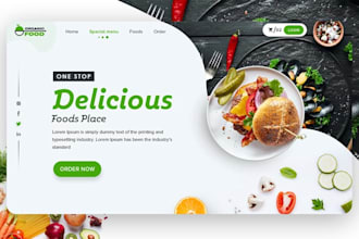 build restaurant website food catering website food cafe, food truck website