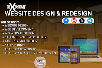 build a wix landing page squarespace website sales funnel, SEO optimized design