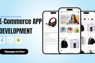 develop ai powered ecommerce store or marketplace for ios android and web
