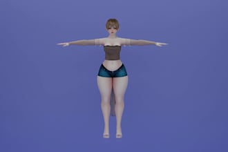 custom 3d vrchat avatar, vr character, vrc furry avatar nsfw live2d vtuber model