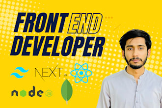 do custom ai website development as front end developer for frontend website