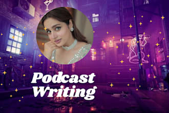 write SEO podcast show notes and episode script