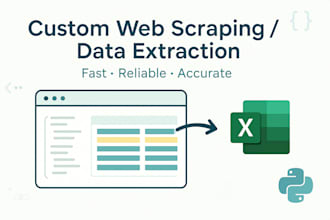 build a custom python web scraper CSV json