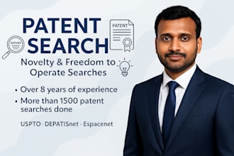 do patent search for evaluating novelty, fto, and invalidity