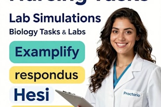 lab simulations, nursing, hesi, biology, ged, proctored