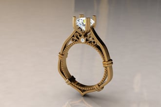 design a professional 3d jewelry model