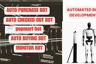 develop popmart bot, auto buying bot, auto purchase bot, auto checkout bot