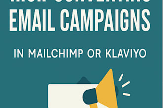 design and manage your mailchimp or klaviyo email campaigns