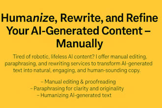 manually humanize, rewrite, edit, paraphrase, ai content, and check plagiarism
