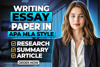help you to do research, summary, article, writing essay paper in apa mla style