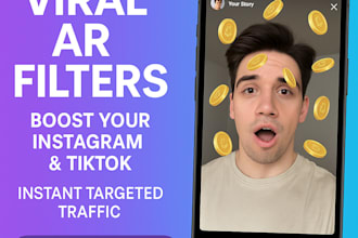create viral augmented reality filters for instagram stories  tiktok reels