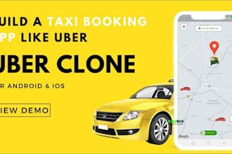 develop taxi booking app, uber like taxi app, flight booking app