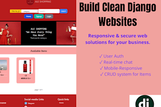 develop secure and mobile friendly django web applications