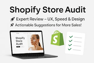 audit your shopify store to improve your conversions and ux