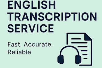 transcribe english audio or video to text accurately and fast