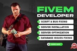 develop a custom fivem server with premium scripts
