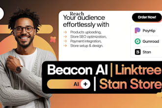 create a professional beacons ai link in bio page for your brand