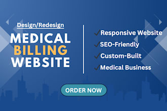 design a professional medical billing website