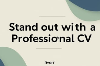 design a modern CV or linkedin profile