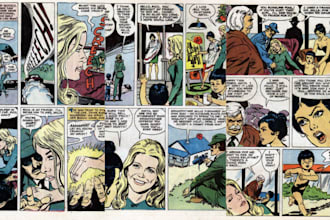 draw vintage retro comic book page illustration book covers graphic novel artist