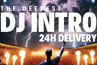 produce epic deep dj intro within 24h