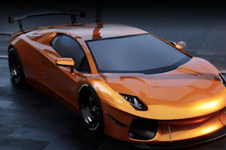 redesign 3d car model, racing car, pbr texture,exterior render,real time 3ds max