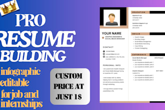 design a professional and modern resume using canva