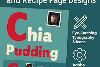 design engaging cookbook layouts with my adobe expertise