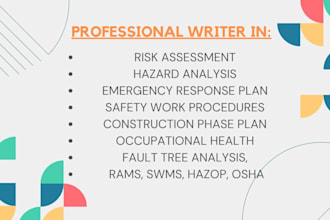 do job hazard analysis, safety analysis and risk assessment