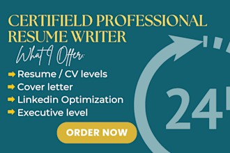 create an executive ats optimized resume, cover letter, and linkedin profile