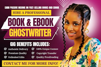 be your ebook ghostwriter fiction romance erotic story fantasy children book