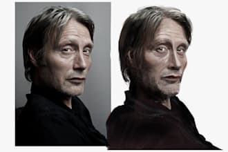 draw a digital 2d portrait