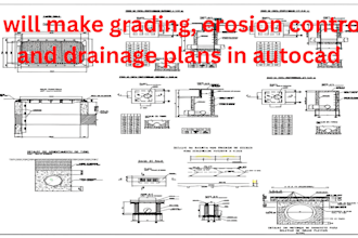 make grading, erosion control and drainage plans in autocad