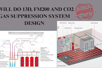 do 13d, fm200 and co2 gas suppression system design
