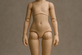 sculpt a bjd, ball joint doll, for 3d printing