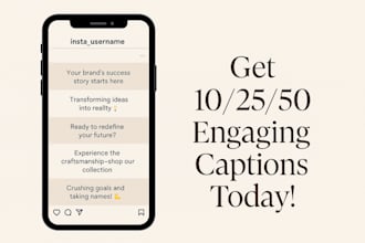 write SEO instagram captions for your brand