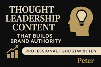 ghostwrite thought leadership content that builds your brand authority