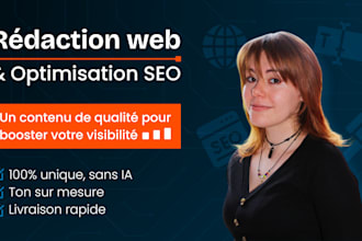 write impactful and SEO optimized web articles in french