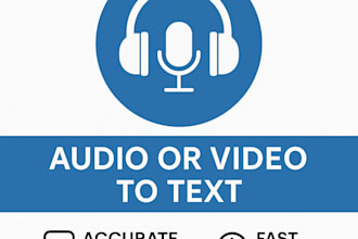 transcribe audio or video to text accurately and fast