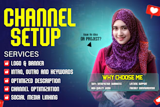 create and setup youtube channel