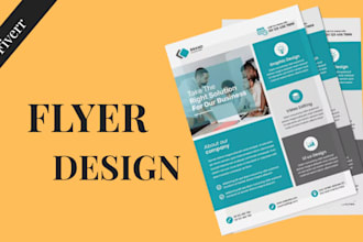 create sale flyer design, one pager, sell sheet and business flyers