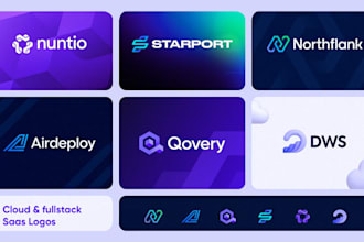 do professional minimalist business logo design for saas, app or tech startup