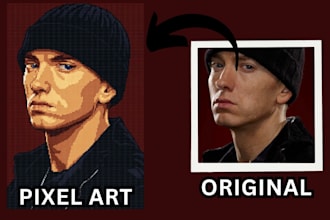 convert your real photo into retro pixel art using ai