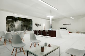 create 3d minimalist interior design for your home or office